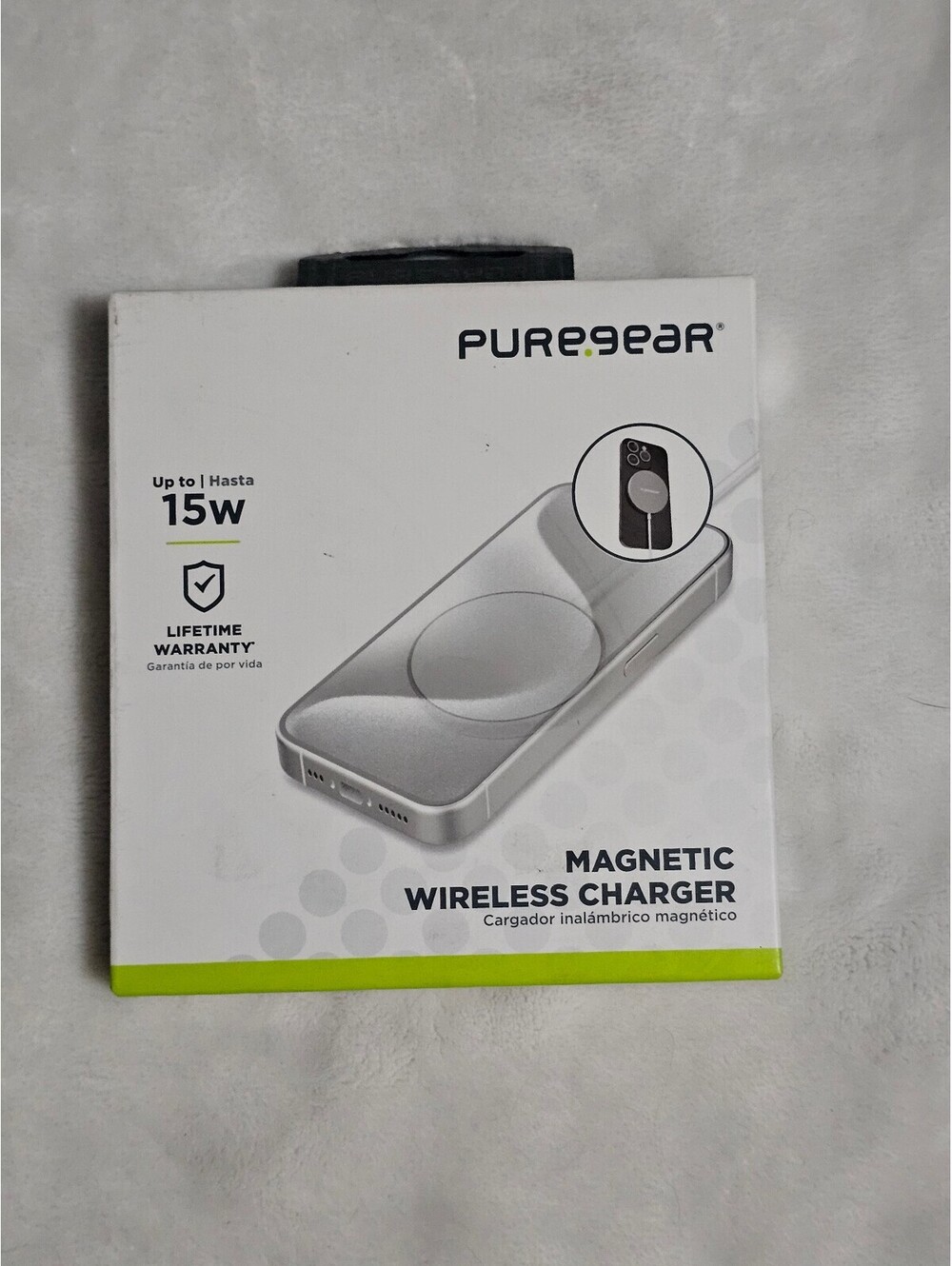 PureGear Magnetic Wireless Charger 15W Fast Charging with Lifetime Warranty